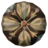Black and Gold Embroidered Button icon